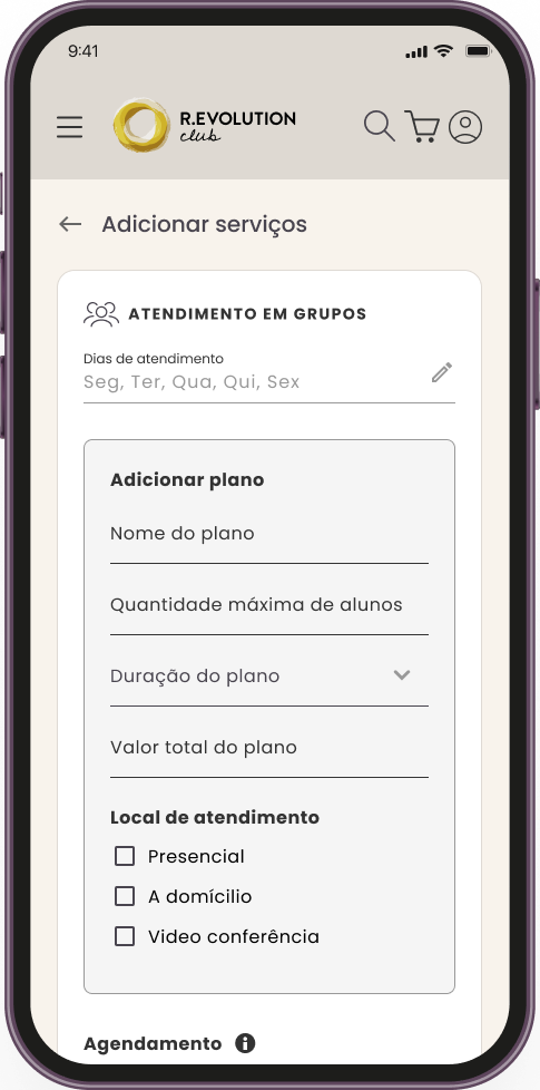 Adicione seus serviços