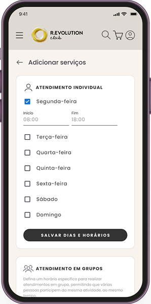 Adicione seus serviços