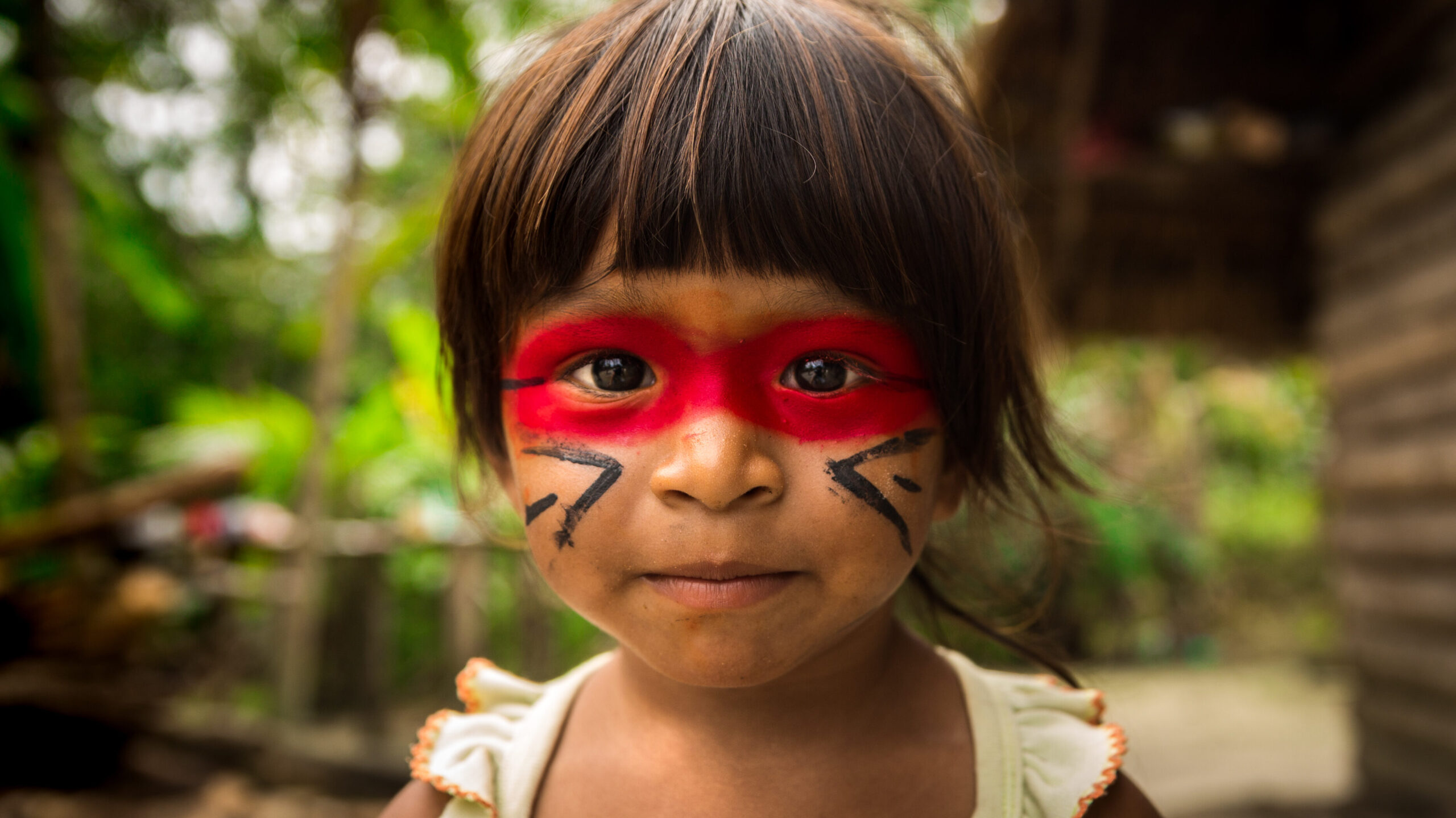 Native Brazilian Child from Tupi Guarani Tribe, Brazil